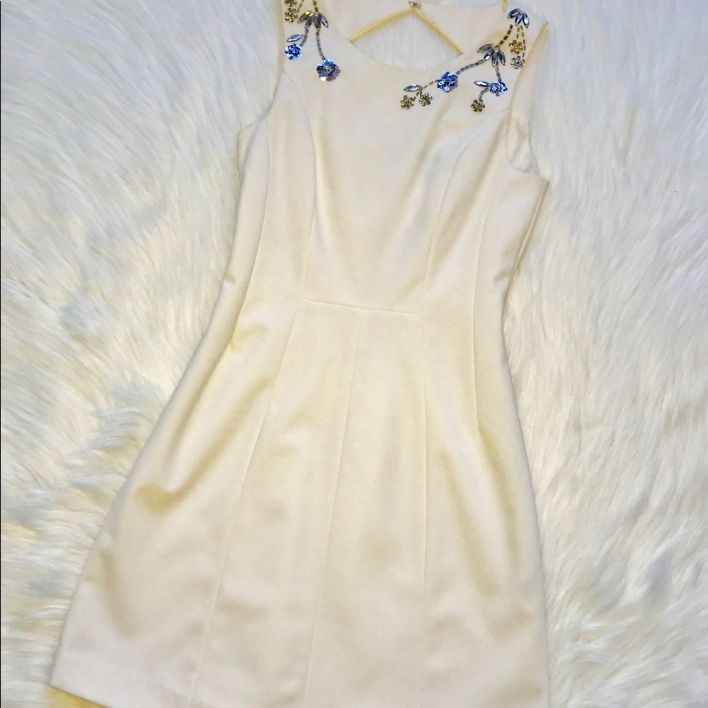 H&M White Mini Dress